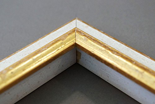 Spiegel Wandspiegel – Genua Weiß Gold 4,3 – Über 14000 Größen im Angebot zur Auswahl – hier: 50 x 40 cm – Maßanfertigung - 4