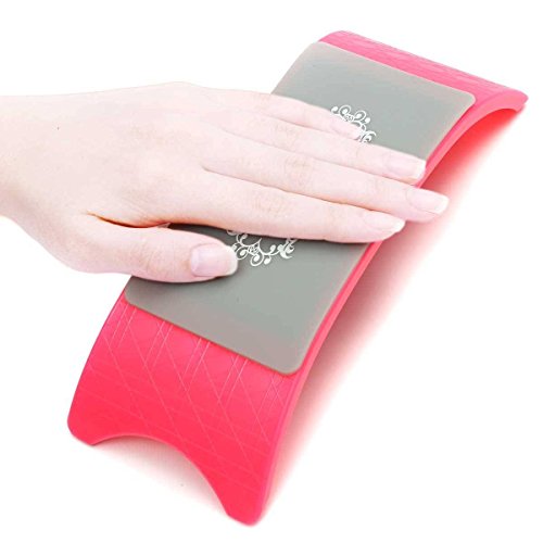 DANCINGNAIL Acrylic&Rubber Nail Art Cushion Pillow Salon Hand Holder Nail Arm Rest Manicure Accessories Tool Equipment pink