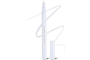 Anglicolor 12 Farben farbiger Eyeliner, matter flüssiger Eyeliner, haltbarer wasserfester flüssiger Eyeliner-Stift, hochpigmentierter wischfester bunter Eyeliner für Hochzeitsparty (09 White)