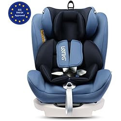 LETTAS Siège Auto et rehausseur Groupe 0+1/2/3 (de 0 à 36 kg / 0 Mois 12 Ans) avec ISOFIX Protection Contre Les impacts latéraux ECE R44/04