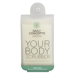 DAILY CONCEPTS Daily Body Scrubber for Gentle Skin Exfoliation and Reinvigorating the Body, Suitable for all Skin Types…