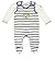 Steiff Unisex Baby Set 2tlg. Strampler Nicky + T-Shirt 1/1 Arm T-Shirt Crew Neck Long Sleeve Footies, Blue (infinity Blue Blue 3210), 6-9 Months (Manufacturer size: 74)