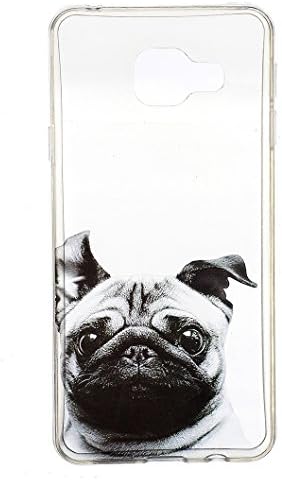 Samsung Galaxy A3 2016 (A310) Case, Wanxideng Soft Silicone Cover - Transparent Crystal Shell - Angry Dog