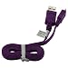 Produktbild Highspeed Micro USB 2.0 Flachkabel Ladekabel Datenkabel für Vertu New Signature Touch Wiko b-kool Jerry k-kool Lenny 3 Robby s-kool Sunny tommy Ufeel Lite Wileyfox Spark x Plus Xiaomi Redmi 3 Note 3