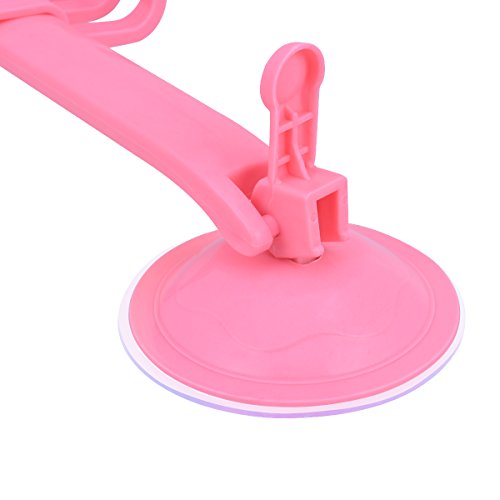 malloom Top Qualität Abendmahl Power Bodenstaubsauber Sucker Ständer Haken Küche Badezimmer Aufhänger (Pink) - 4