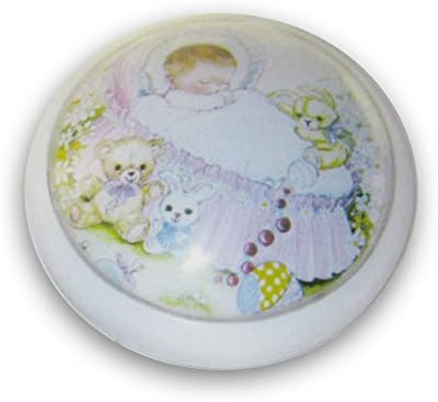 Plastic night light 'Baby in cradle' diam.cm.15