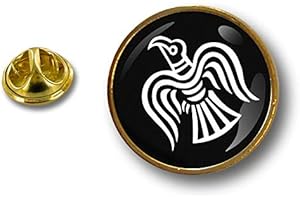Akachafactory pinezka flagi piny przypinki przypinka raven Wikingowie vinland Odin