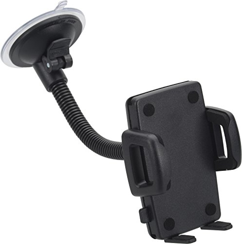 hr-imotion Universal Schwanenhals Halterungslösung für alle Smartphones zwischen 56mm & 85mm Breite [5 Jahre Garantie | Made in Germany | vibrationsfrei] - 22010501