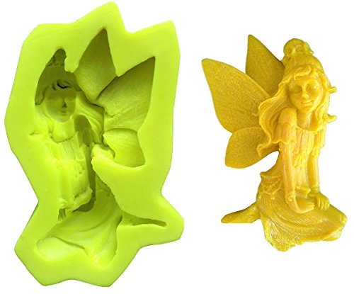 Silikonform für den Einsatz von Artisan Vertreter Calco Of The Fairy / Angel / Elf mit Ali Knie. Geeignet für Reproduktionen von Gegenständen in Seife, Gips, Harz, Eis, Keramik, Ton, Wachs und andere Materialien aus für den DIY-Diy.Stampi Für geeignete Formen Gießen und Formine A Nützliches Bevorzugungen DIY nachzubilden