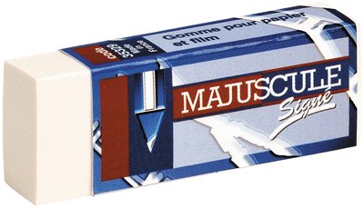 Majuscule-gomme Plastique Majuscule