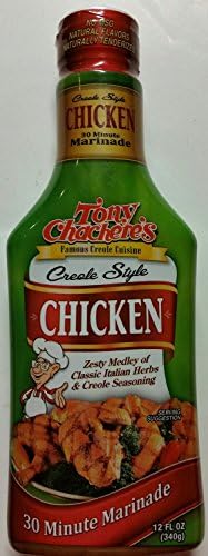 Tony Chacheres Creole Style Chicken 30 Minute Marinade 340g Bottle