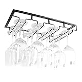 YVSoo Insert Porte-Verres Suspendu Porte Tasse avec 4 Fentes pour 8-12 Verres, Fer