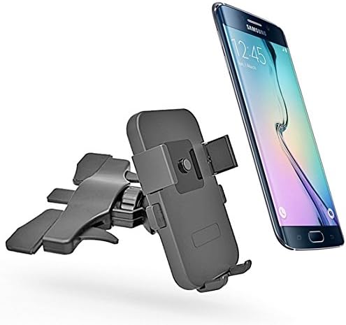 JoysoulEU Easy One Touch Mini CD Slot Car Mount Holder Cradle for iPhone 7 7 Plus/ 6s Plus/6s/6, Samsung Galaxy S8 Edge S7 S6 Note 5, Nexus 6, &amp; Smartphones