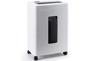 Fonirvanic Distruggi Documenti Elettrico Professionale: Tritacarte Microframmenti P5 con 10 Fogli Distruggi Carte Crediti Antiblocco Per Casa Ufficio Piccolo Studio Scuola