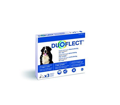 CEVA Duoflect 3 Pipettes de Solutions Anti Puces/Poux/Tiques pour Chien de 40-60 kg