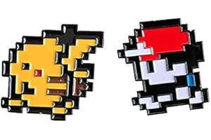 THE TECH DOCTOR Broche fantaisie rétro en métal émaillé