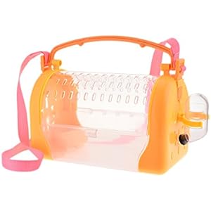 Portable Hamster Carrier Cage mit Riemen Tragbare atmungsaktive Outdoor Carrier Box für Hamster, Ratte, Frettchen, Igel ... Kleine Tiere