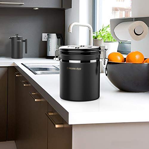 Airtight-Coffee-Canister-HomeApp-Coffee-Container-Universal-Stainless-Steel-Coffee-Cans-with-CO2-One-way-Valve-Sealed-Storage-lid-to-Store-Coffee-Beans-or-Coffee-Powder-Perfectly-with-Measure-Scoop