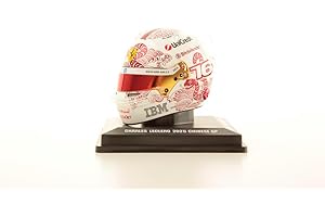 Spark Scuderia Ferrari F1 Team, Official Looksmart Model 2025 Merchandise, Charles Leclerc Chinese GP 1/5 Scale Mini Helmet