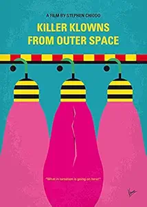 IMPOSTER Killer Klowns From Outer Space - Minimal Vintage Movie Posters - Exclusive Artwork Collection | 300GSM Paper, No Frame, No Sticker, 12x18 inches, MinMov 204