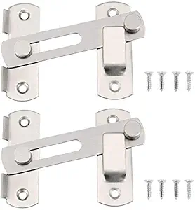 HASTHIP  Stainless Steel Flip Latch Gate Latches Bar Door Lock (3 Inch) - 2 Pieces