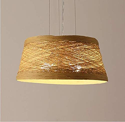 Preisvergleich Produktbild Kronleuchter Kreative Cafe Restaurant Zimmer Einfache Lustre Kronleuchter 3 Angelschnüre in Rattan E27 Aufhängung des Kopfes der Linie Schnittstelle von 100Cm kann Mode anpassen