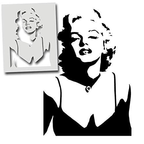 Marilyn Monroe Pochoir Peinture Murale Pochoir Peinture sur Mesure Arrive à Plusieurs Articles/Surfaces Artisanat D'Art de Décoration pour la Maison Décoration Réutilisable