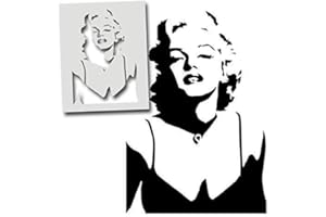 IDEAL STENCILS Marilyn Monroe Schablone Wand Malerei Schablone malen maßgeschneidert vollendet Zu viele Artikel/Oberflächen wohnkultur-kunsthandwerk Dekoration wiederverwendbar