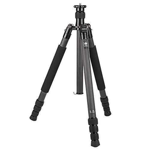 Sirui T-1204XL Reise-Dreibeinstativ (Carbon, Hhe: 160 cm, Gewicht: 1,0 kg, Belastbarkeit: 12 kg, inkl. Tasche, Gurt)