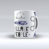  Taza cerámica desayuno regalo original profesión policía \"ya te he dicho que no soy de los Village People\"