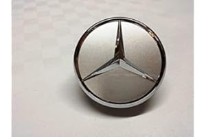 Mercedes-Benz B66470202 / A2204000125 - Enjoliveur Mercedes Benz motif étoile. Pour modèles Classe E Classe C CL CLS SLK ML GLK Classe A Classe B W204 W212 W210 W221 W220 C209 W207 W246 Argenté/chromé 75 mm (diamètre)75 mm.