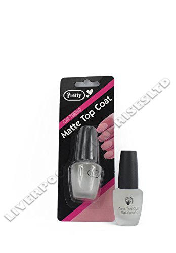 PRETTY ON TREND MATTE TOP COAT 15ML TURN GLOSSY NAIL VARNISH A MATTE FINISHING P2P