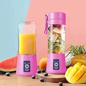 SUPERSTUD Portable Electric USB Juice Maker Juicer Bottle | Blender Grinder Mixer | Rechargeable Bottle with 6 Blades (MULTI Color) - 1 Pcs (Juicer1) (Juicer-A)