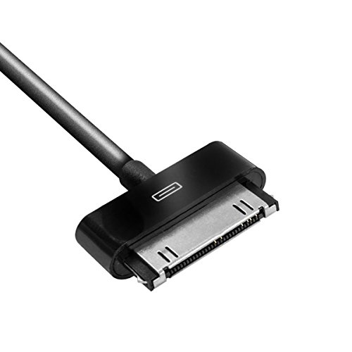 USB OTG (On-the-go) Adapter Kabel für Samsung Galaxy Note 10.1 N8000, N8010, Tab 7.0, 8.9, 10.1, Tab 2 7.0, 10.1 – 10cm – schwarz - 2