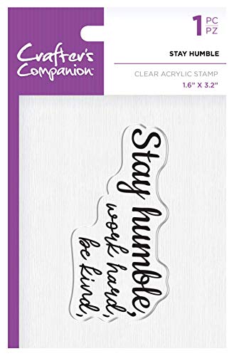 Preisvergleich Produktbild Crafter’s Companion Clear Acrylic Stamp - Stay Humble