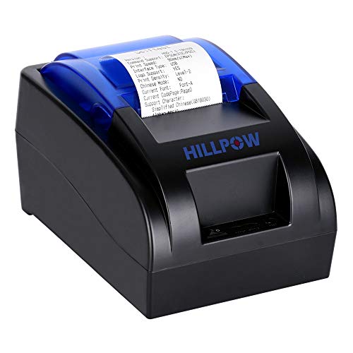 HILLPOW-Stampante a Matrice per 58mm ESC POS 90mm/secondo Connettore USB per Windows/Linux