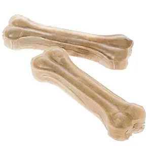 Dog Lovers Rawhide Pressed Chew Bone Pack, 4 Inches (500 g)