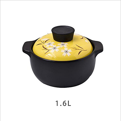 Preisvergleich Produktbild Keramikauflauf Antihaft-Hochtemperaturbeständigkeit Stein Topfisolierung Chinesischen Stil Multifunktions-Topf,16Cm