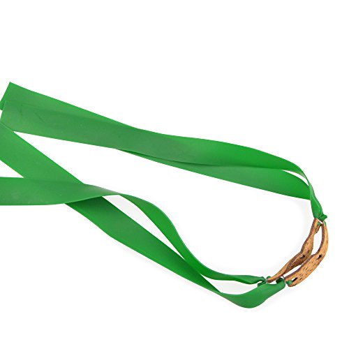 SHARROW 6pcs Replacement Flat Catapult Elastic Hunting Bands Sling Double Theraband Gold Slingshot Rubber Band