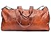 Produktbild Barello Hemingway Echt Leder Duffle Bag Wochenend Tasche Große Reisetasche Leder Unisex Braun Duffle Bag