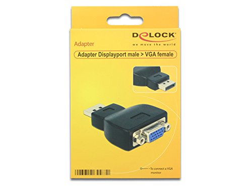 Delock 65567 Adapter Displayport 1.1 Stecker zu VGA Buchse schwarz - 2
