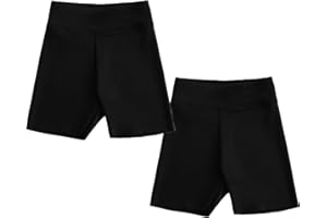 Smilore Girls Shorts Stretchy Cycling Shorts Kids School Gymnastics Dance Shorts Breathable and Safety Dress Short for 3-11 Years