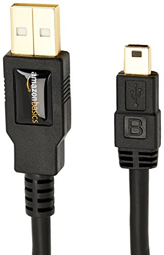 AmazonBasics C  ble USB 2 0 m  le A vers m  le mini B 1 8 m