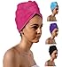TowelsRus Spa Days Luxury Hair Turban, Pink, Absorbent Towel, Lightweight and Cotton