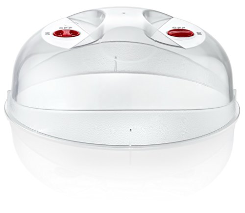 Easy Grip Plastic Microwave Cooking Dish Cover 25cm ~ Extra Strong, Dishwasher & Freezer Safe by Hobby Life - 4