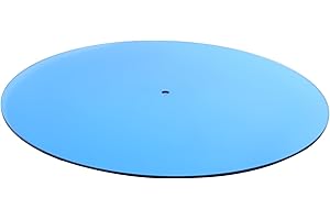 Doxiuyo Tappetino Antiscivolo in Acrilico da 300 mm X 3 mm per Giradischi Fonografico Vinile Antistatico Pratico Tappetino per Dischi LP Tappetino per Dischi in Vinile,B