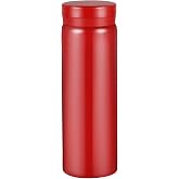 Kleine Thermosflaschen Edelstahl - niedliche Wasserflasche vakuumisolierte Flasche f r hei e und kalte Getr nkeBPA-freie rot 280 ml