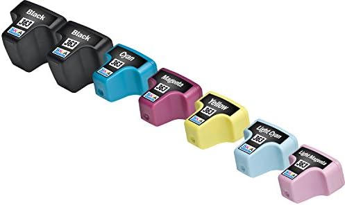 7 Pack Skia Ink Cartridges for HP 363 CB 333 EE Q 7966 C 8719 8721 8771 8772 Photosmart 3210 xi 3310 7160 7360 8250 5180 6100 6180 6200 6280 7180 7200 7250 7280 8180 D 7260 7460