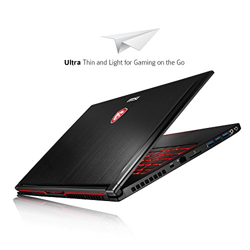 MSI Gs63Vr Stealth Pro-078 15 6  120Hz 3Ms Ultra Thin And Light Gaming Laptop I7-7700Hq Gtx 1070 8G 16Gb 256Gb Ssd   1Tb  Aluminum Black