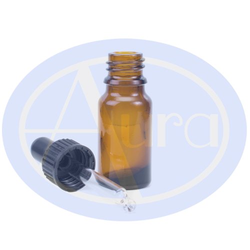 5er-PACKUNG – 10ml BRAUNGLAS-Flaschen mit GLAS-Pipetten. Ätherisches Öl / Verwendung in Aromatherapie - 2